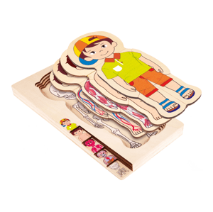 lupilu® Dřevěné puzzle (chlapec)