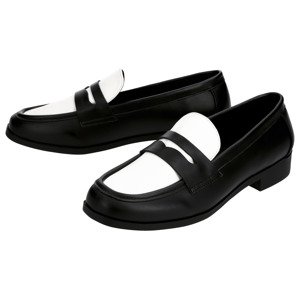 esmara® Dámské mokasíny (černá/bílá, 40)