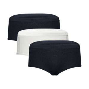 Mexx Dámské kalhotky Hipster, 3 kusy (navy modrá / bílá, XL)