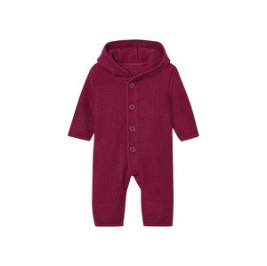 lupilu® Dětský overal s merino vlnou (bordó, 62/68)