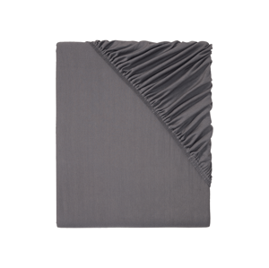 Livarno home Žerzejové napínací prostěradlo, 140-160 x 200 cm (tmavě šedá)