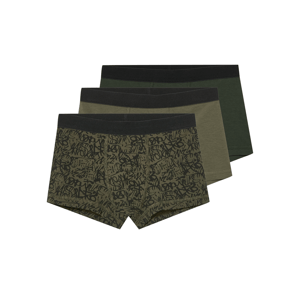 esmara® Chlapecké boxerky s BIO bavlnou, 3 kusy (tmavě zelená / khaki, 134/140)