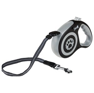 zoofari® Samonavíjecí vodítko, 5 m (malý, černá)