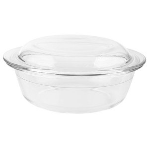 Silvercrest® Skleněná zapékací forma s víkem (kulatá)