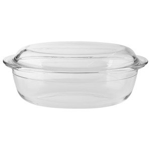 Silvercrest® Skleněná zapékací forma s víkem (oválná)