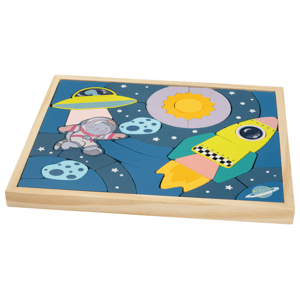 Playtive Deska s aktivitami / Vesmírné puzzle (puzzle)