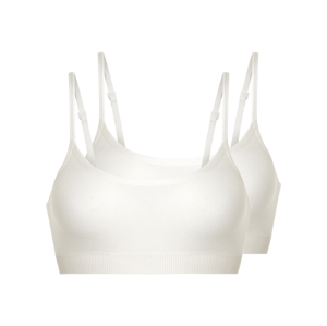 esmara® Dámská bezešvá podprsenka, 2 kusy (bílá, XL (48/50))