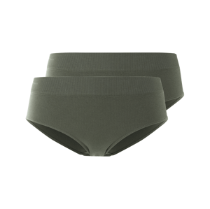 esmara® Dámské bezešvé kalhotky Hipster, 2 kusy (khaki, M(40/42))