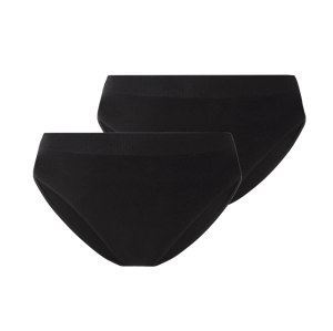 esmara® Dámské bezešvé kalhotky, 2 kusy (černá, M(40/42))