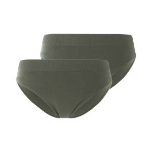 esmara® Dámské bezešvé kalhotky, 2 kusy (khaki, L(44/46))