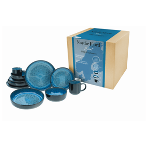 Creatable Sada nádobí Nordic Fjord (10dílný kombinovaný servis, modrá)