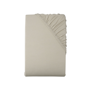 Livarno home Žerzejové napínací prostěradlo, 90-100 x 200 cm (béžová)