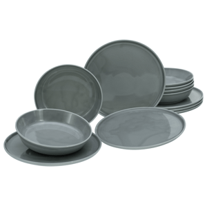 Creatable Jídelní servis Chef Collection (12dílný jídelní servis, šedá)