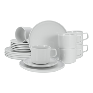 Creatable Jídelní servis Chef Collection (18dílný kávový servis, bílá)