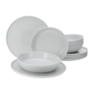 Creatable Jídelní servis Chef Collection (12dílný jídelní servis, bílá)