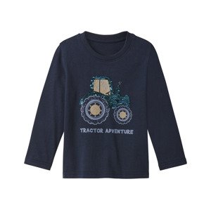 lupilu® Chlapecké triko s dlouhými rukávy (navy modrá, 122/128)