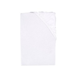 Livarno home Žerzejové napínací prostěradlo, 90–100 x 200 cm (bílá)
