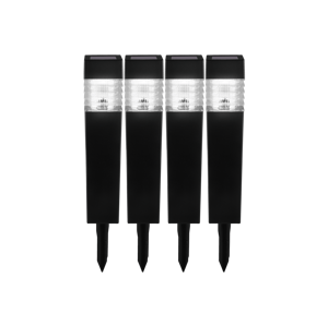 Livarno home Solární LED svítidlo, 4dílná sada (obdélník)