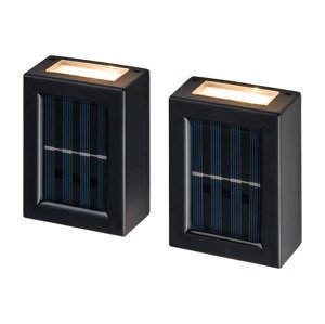 Livarno home Solární venkovní nástěnné LED svítidlo, 2 kusy