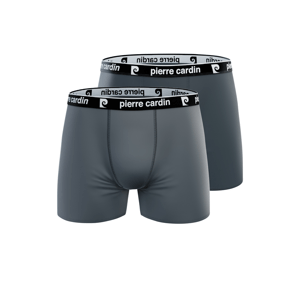 Pierre Cardin Pánské boxerky, 2 kusy (antracitová / světle šedá, XL)