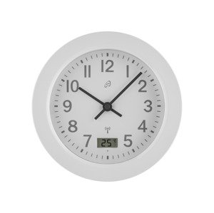 Auriol® Koupelnové hodiny řízené rádiovým signálem (bílá)