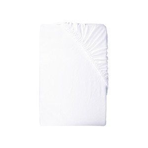 Livarno home Žerzejové napínací prostěradlo, 90-100 x 200 cm (bílá)