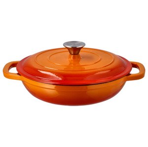 Silvercrest® Litinová servírovací pánev, Ø 25 cm (oranžová)