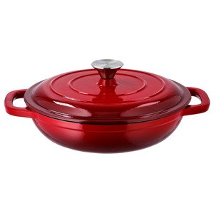 Silvercrest® Litinová servírovací pánev, Ø 25 cm (červená)