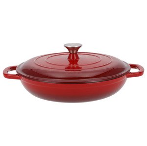Silvercrest® Litinová servírovací pánev, Ø 30 cm (červená)