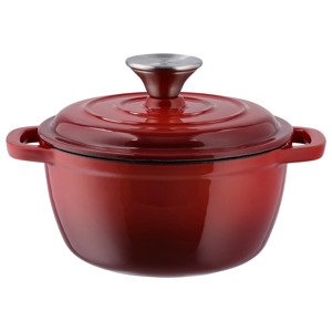 Silvercrest® Litinový hrnec, Ø 16 cm (červená)