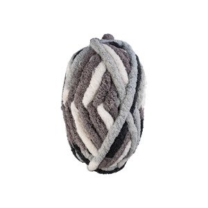 crelando® Příze pro ruční pletení Velvet / Cozy (Útulná šedočerná)