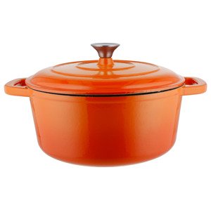 Silvercrest® Litinový hrnec, Ø 28 cm (oranžová)