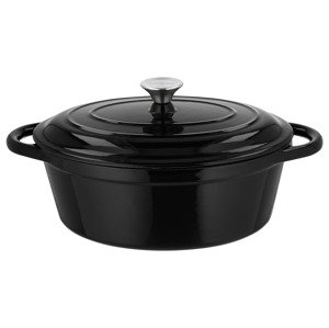 Silvercrest® Litinový hrnec, Ø 29 cm (černá)