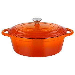 Silvercrest® Litinový hrnec, Ø 29 cm (oranžová)