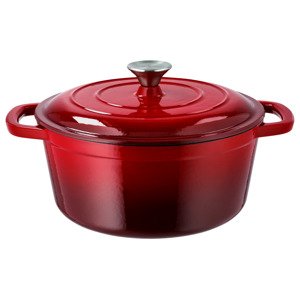 Silvercrest® Litinový hrnec, Ø 26 cm (červená)
