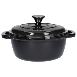 Silvercrest® Litinový hrnec, Ø 22 cm (černá)