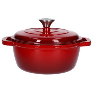 Silvercrest® Litinový hrnec, Ø 22 cm (červená)