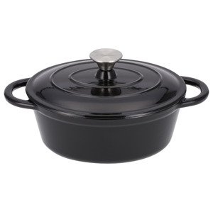 Silvercrest® Litinový hrnec, Ø 25 cm (černá)