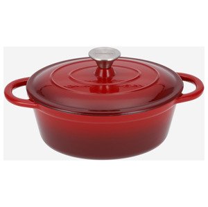 Silvercrest® Litinový hrnec, Ø 25 cm (červená)