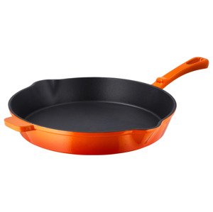 Silvercrest® Litinová pánev, Ø 30 cm (oranžová)
