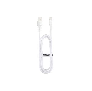 Tronic® Nabíjecí a datový kabel, 480 Mbps, 1 m (Usb-A - USB-C/bílá)