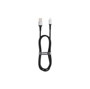 Tronic® Nabíjecí a datový kabel, 480 Mbps, 1 m (Usb-A - 8 pinů/černá)