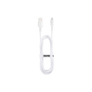 Tronic® Nabíjecí a datový kabel, 480 Mbps, 1 m (Usb-A - 8 pinů/bílá)