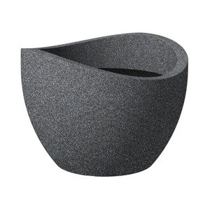 Scheurich Květináč Wave Globe (Ø 40 x 30 cm, Black Granit)
