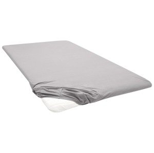 Biberna Žerzejové napínací prostěradlo na podložku na matraci (bouřkově šedá, 180-200 x 200 cm)
