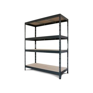 AR Shelving Vysokozátěžový regál se 4 policemi Rivet, 180 x 180 x 60 cm