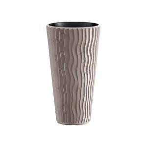 Prosperplast Květináč s vložkou Sandy Slim (kávová, Š 30 x V 53 x H 30 cm)