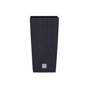 Prosperplast Květináč s vložkou Rato Square (antracitová, Š 23 x V 42 x H 23 cm)
