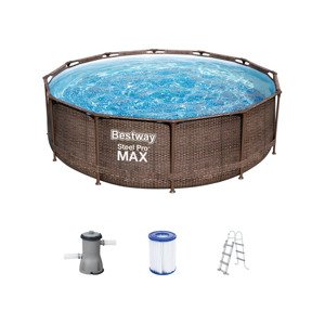 Bestway Bazén Steel Pro Max™ DELUXE SERIES™ s filtračním zařízením a schůdky, Ø 3,66 x 1 m