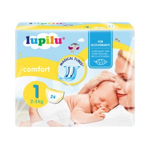 lupilu® Dětské pleny Comfort, velikost 1 Newborn, 24 kusů
